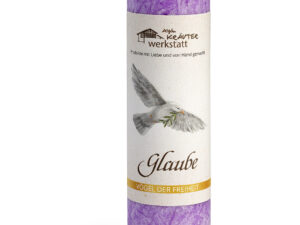 Allgäuer Heilkräuter-Kerze – Glaube (Vögel der Freiheit)