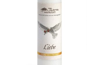 Allgäuer Heilkräuter-Kerze – Liebe (Vögel der Freiheit)