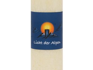 Duftkerze „Licht der Alpen“ – Die Sanfte (Weiß)