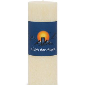 Duftkerze „Licht der Alpen“ – Die Sanfte (Weiß)