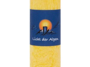 Duftkerze „Licht der Alpen“ – Die Sonnige (Gelb)