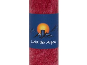 Duftkerze „Licht der Alpen“ – Die Wärmende (Rot)